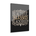 Acrylic Wall Art — "Beautiful Blessed Blacksheep" Pearl Typography Print