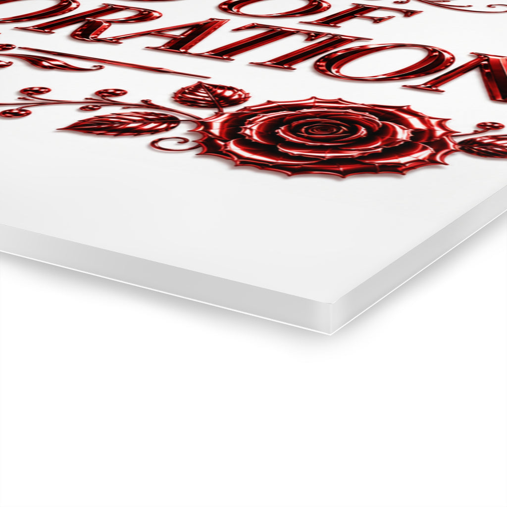 Acrylic Print - "God Is A God of Restoration" Floral Wall Art
